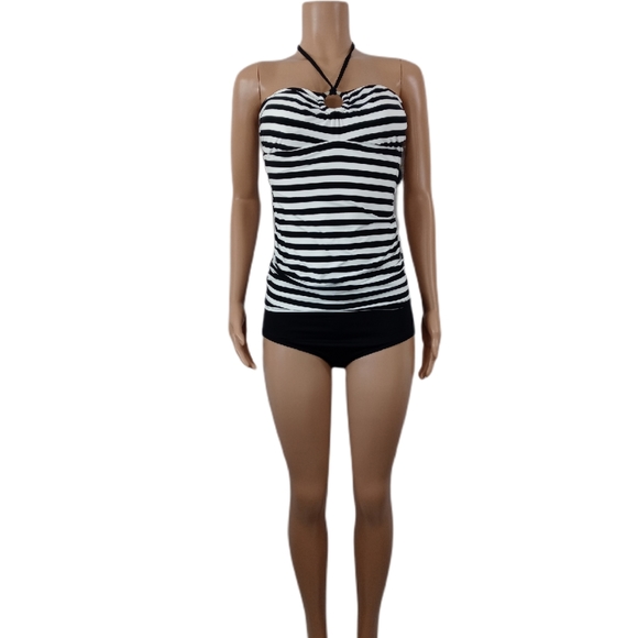 Michael Kors 2pc SwimsuitGold Colored AccentsBod - Picture 4 of 5